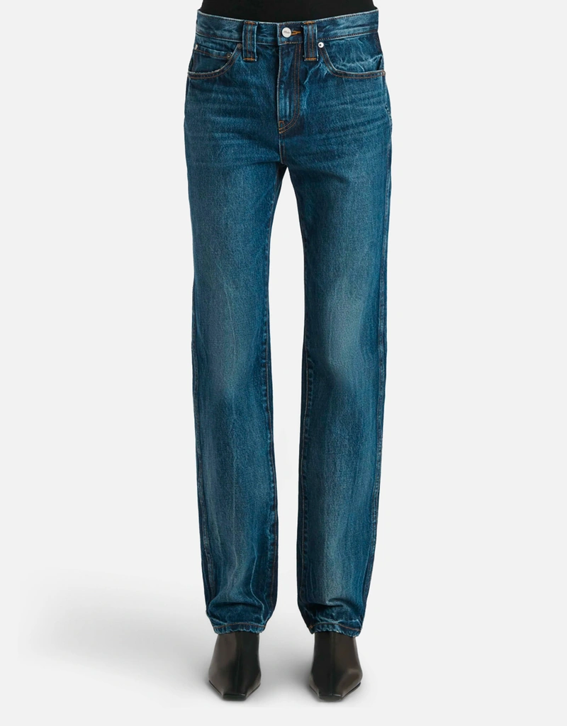 Khaite Farley Jean コットンストレートレッグパンツ (デニム単品