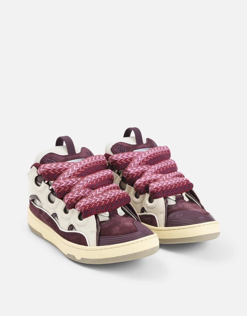 Lanvin ユニセックス カーブ レザー スニーカー (すべての新品
