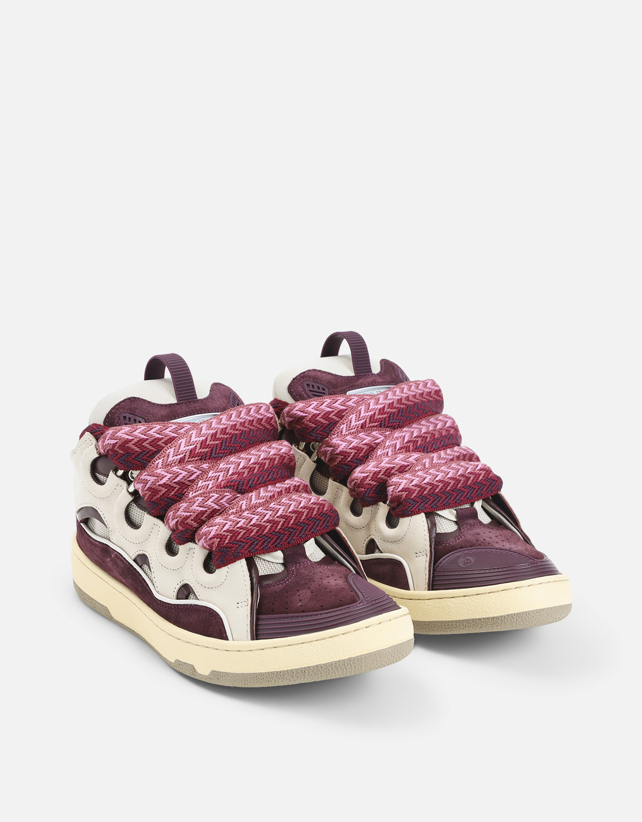 Lanvin ユニセックス カーブ レザー スニーカー (すべての新品