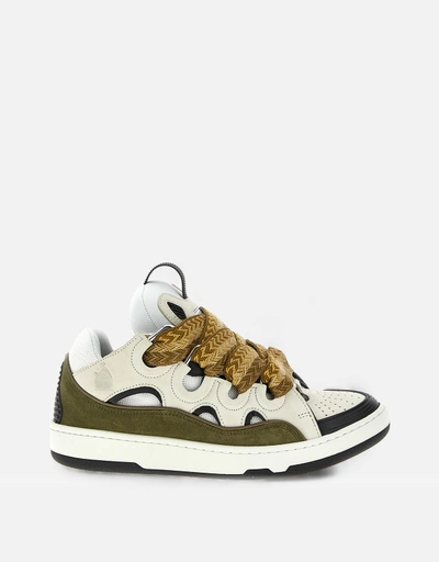 Lanvin ユニセックス カーブ レザー スニーカー (すべての新品