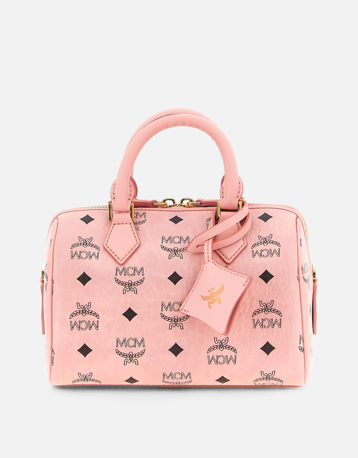 MCM Ella Boston Visetos Monogram Canvas Bag () IFCHIC.COM