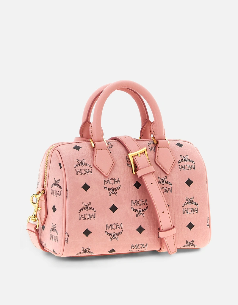 MCM Ella Boston Visetosモノグラムキャンバスバッグ () IFCHIC.COM