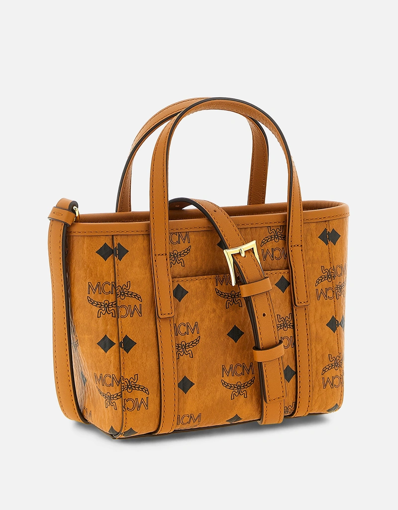MCM Toni Top-Zip Visetos Mini Shopping Bag () IFCHIC.COM