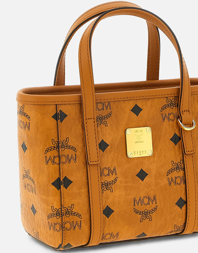 MCM Toni Top-Zip Visetos Mini Shopping Bag () IFCHIC.COM