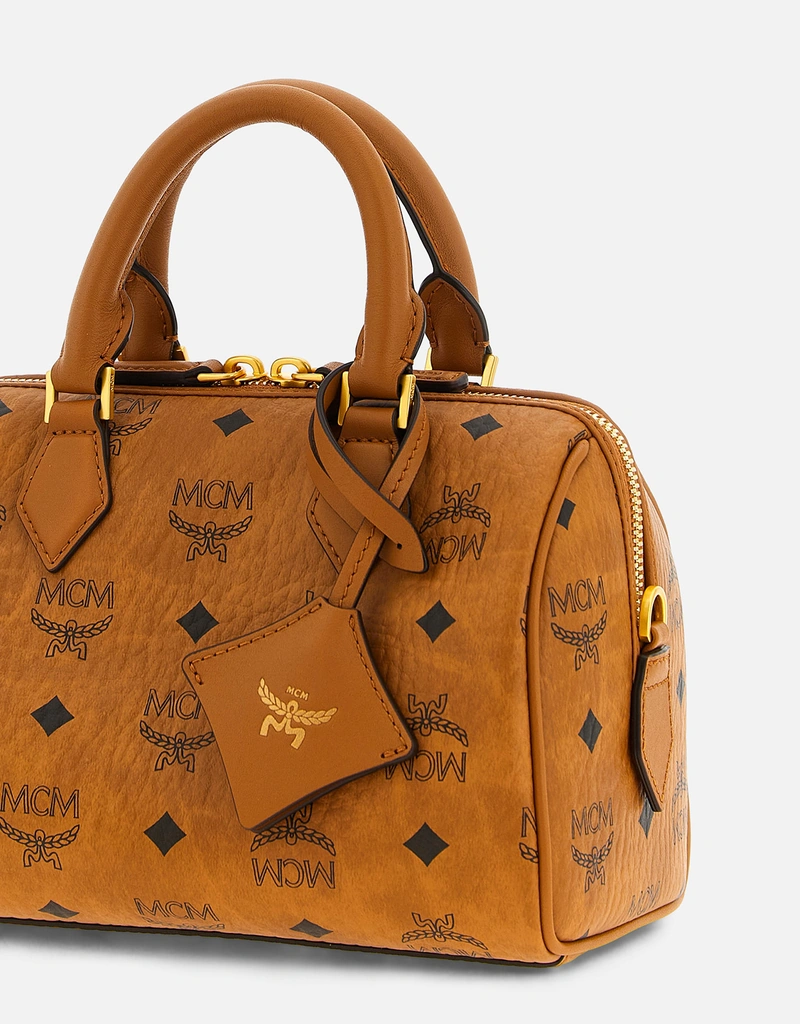MCM エラ ボストン 中サイズ Visetosモノグラムキャンバス ボストン