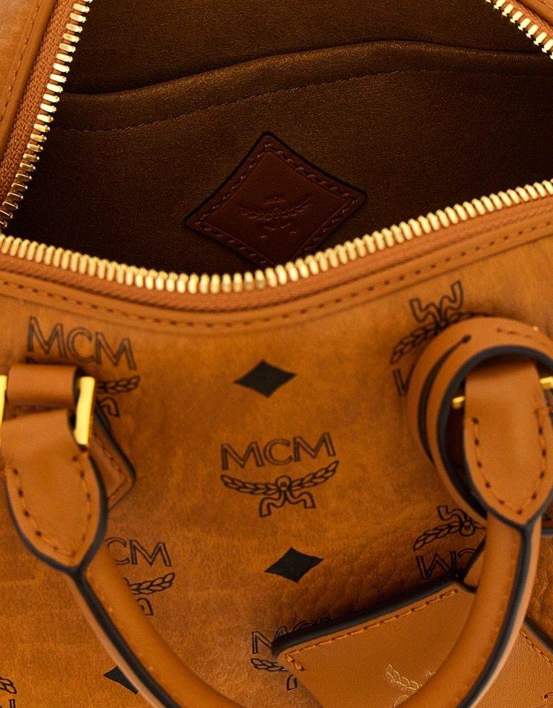 MCM エラ ボストン 中サイズ Visetosモノグラムキャンバス ボストン