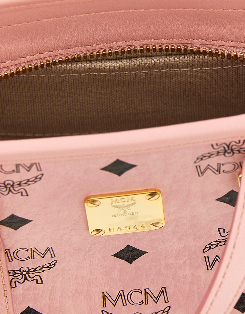 MCM Toni Visetos Monogram X-Mini Top-Zip Shopper Bag () IFCHIC.COM