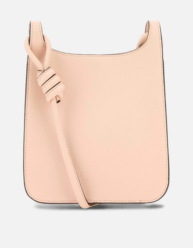 MCM パステルピンクレザーミニヒンメルホボクロスボディバッグ