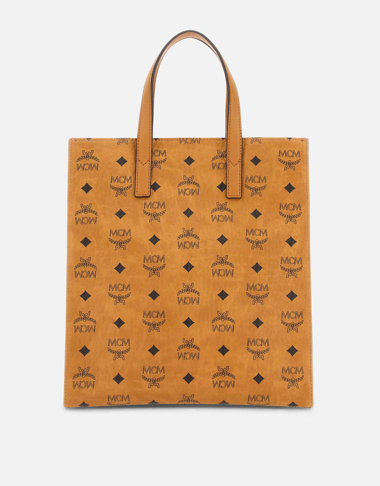 MCMロゴプリント バッグ MCM プリントキャンバス小型アリーナショッピングバッグ () IFCHIC.COM