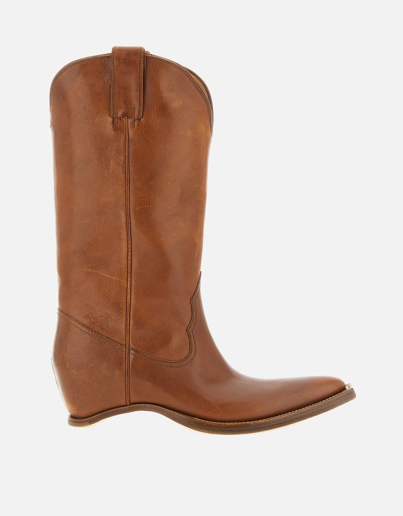 Maison Margiela 'Heel-Less' レザーブーツ () IFCHIC.COM