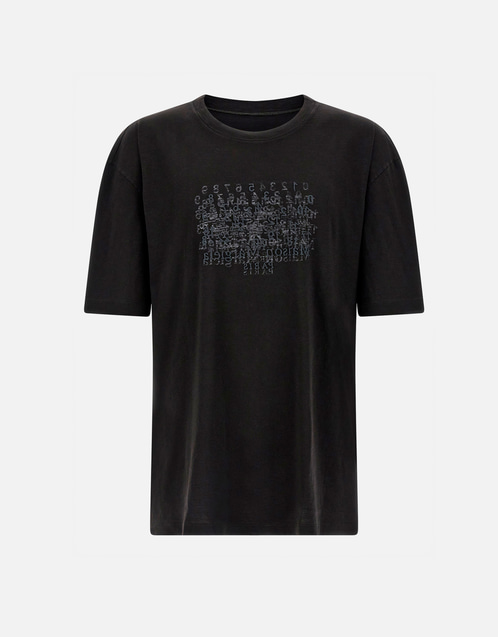 Maison Margiela メンズ コットン ナンバー柄 Tシャツ (すべての新品