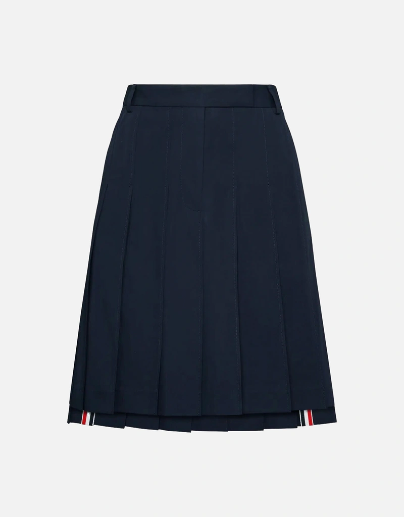 Thom Browne ウールプリーツバミューダ丈スカート (すべての新品