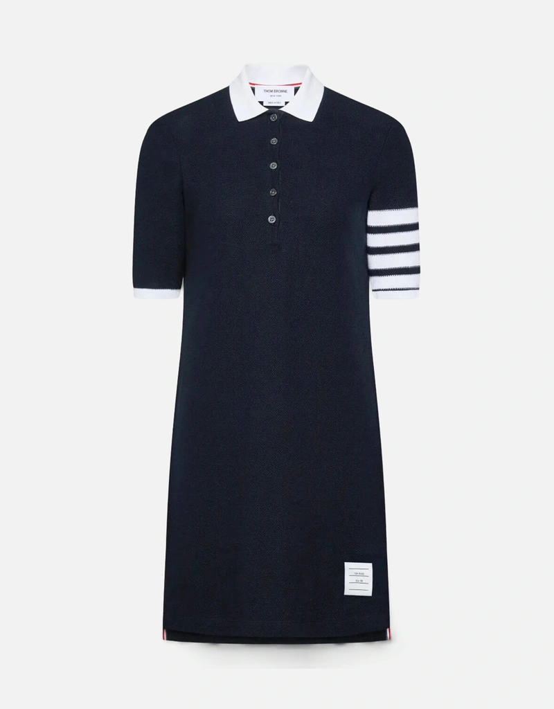 Thom Browne - Classic Pique Stripe Polo Dress