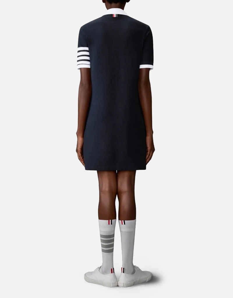 Thom Browne - Classic Pique Stripe Polo Dress Thom Browne - Classic Pique Stripe Polo Dress
