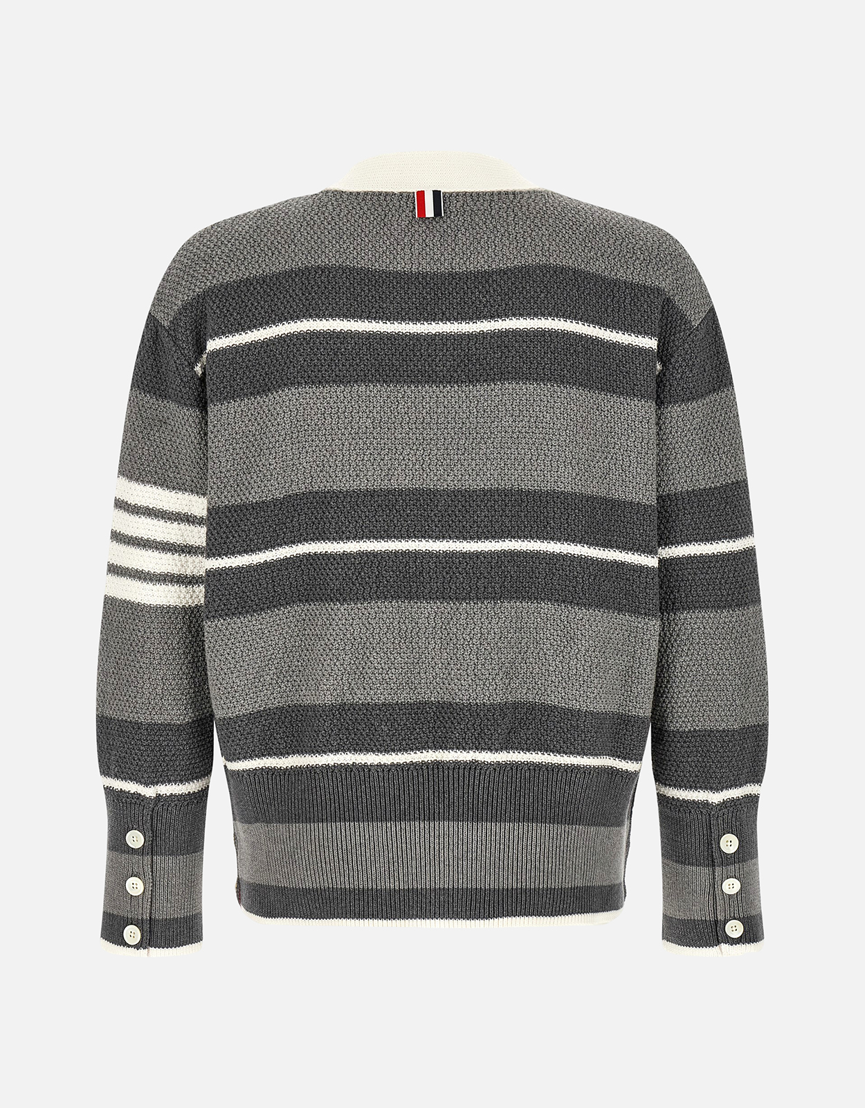 Thom Browne メンズストライプコットンカーディガン (すべての新品