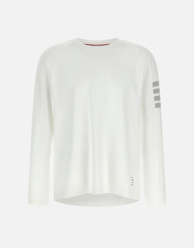 Thom Browne メンズミラノコットン4バー長袖Tシャツ (すべての新品