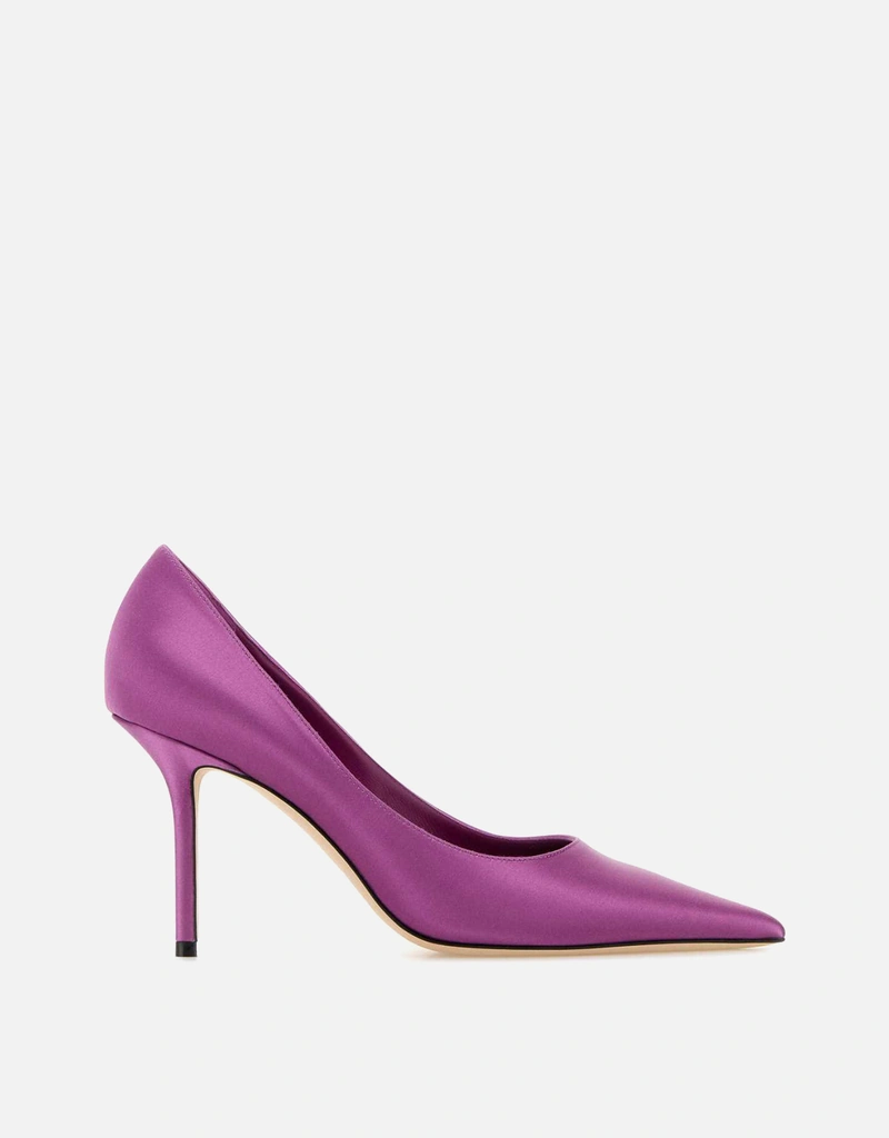 JIMMY CHOO パープル ハイヒール・パンプス JIMMY CHOO パープルサテンラブパンプス () IFCHIC.COM