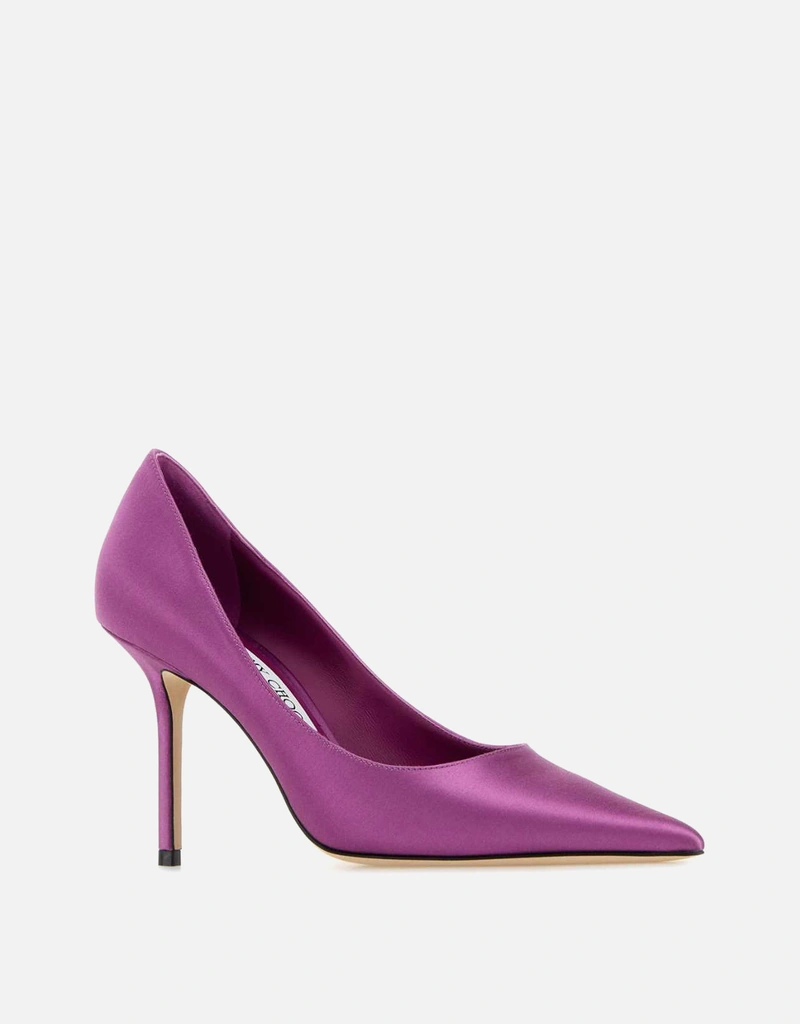 JIMMY CHOO パープルサテンラブパンプス () IFCHIC.COM
