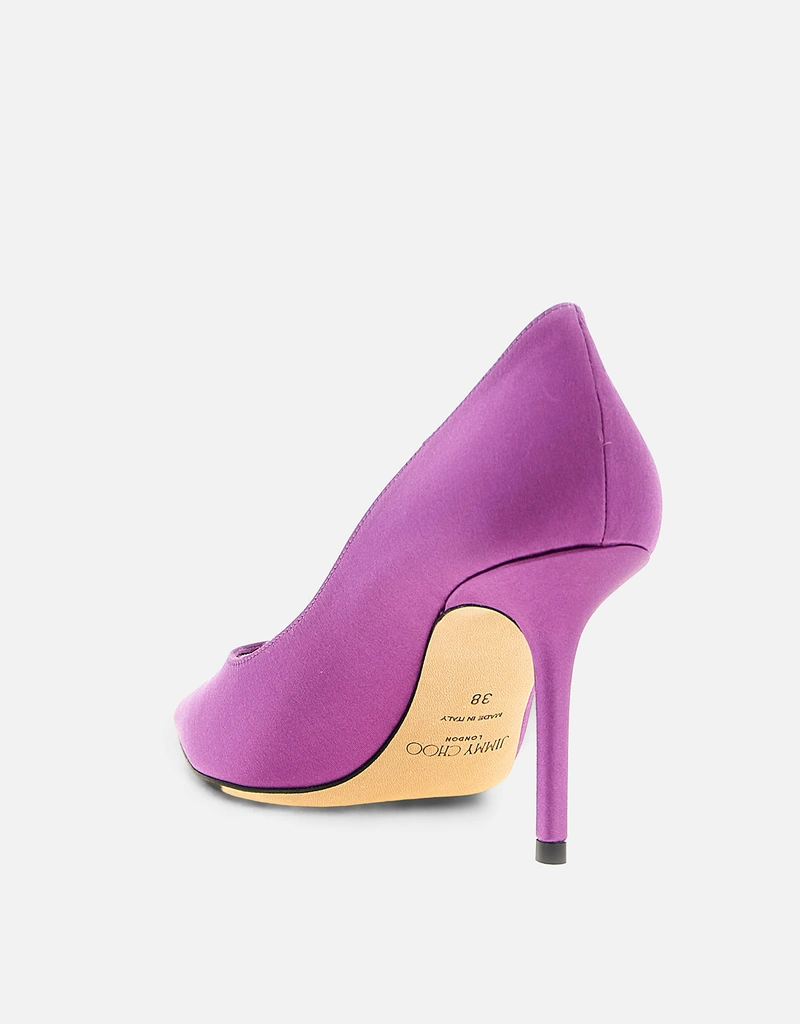 JIMMY CHOO 'Love' サテン ポインテッド スティレットヒール パンプス