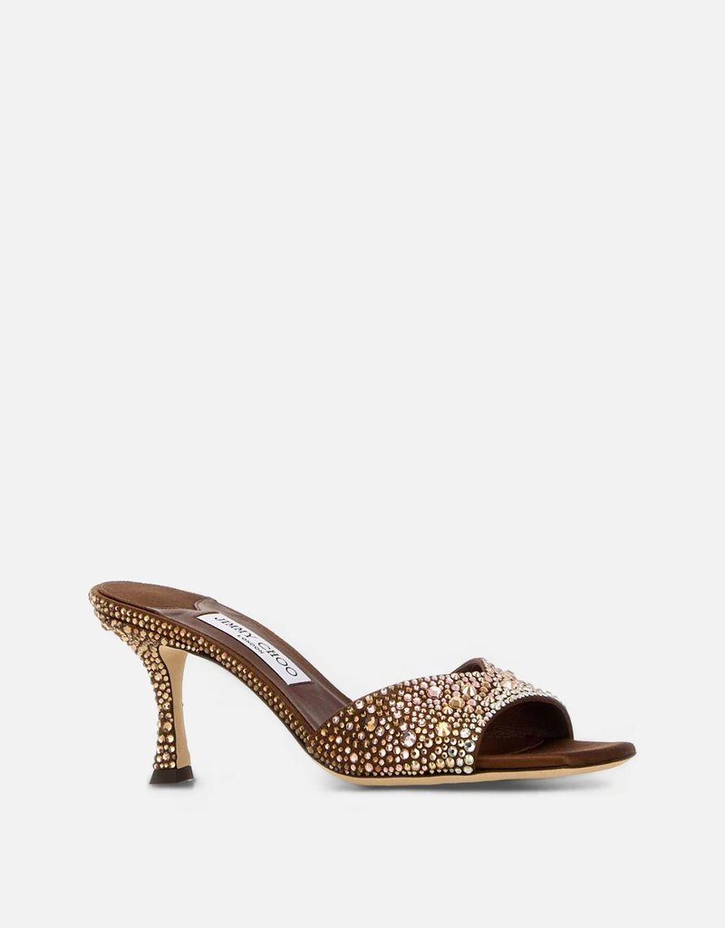 JIMMY CHOO エンベリッシュドサテンSkyeミュール () IFCHIC.COM