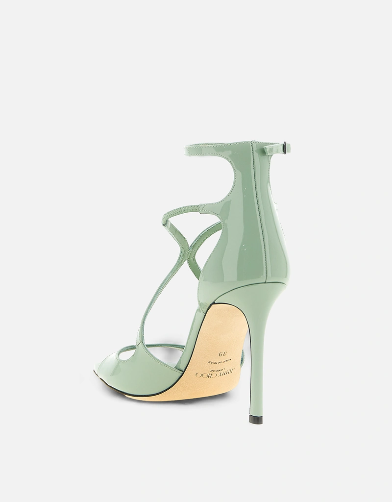 JIMMY CHOO Azia パテントレザーサンダル () IFCHIC.COM