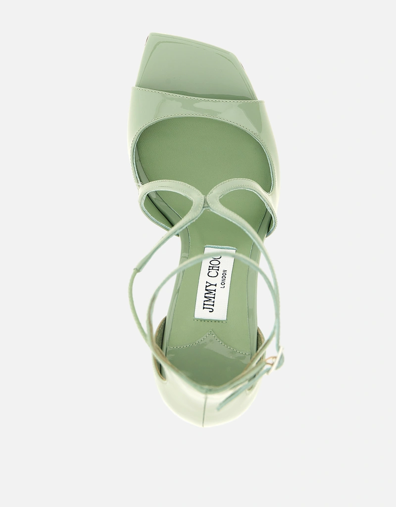 JIMMY CHOO Azia パテントレザーサンダル () IFCHIC.COM