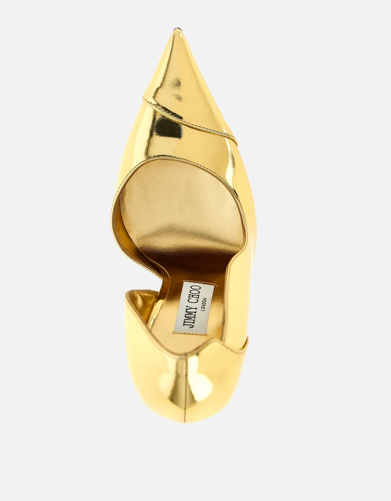 JIMMY CHOO Brigitte ラミネートレザースティレットパンプス () IFCHIC.COM