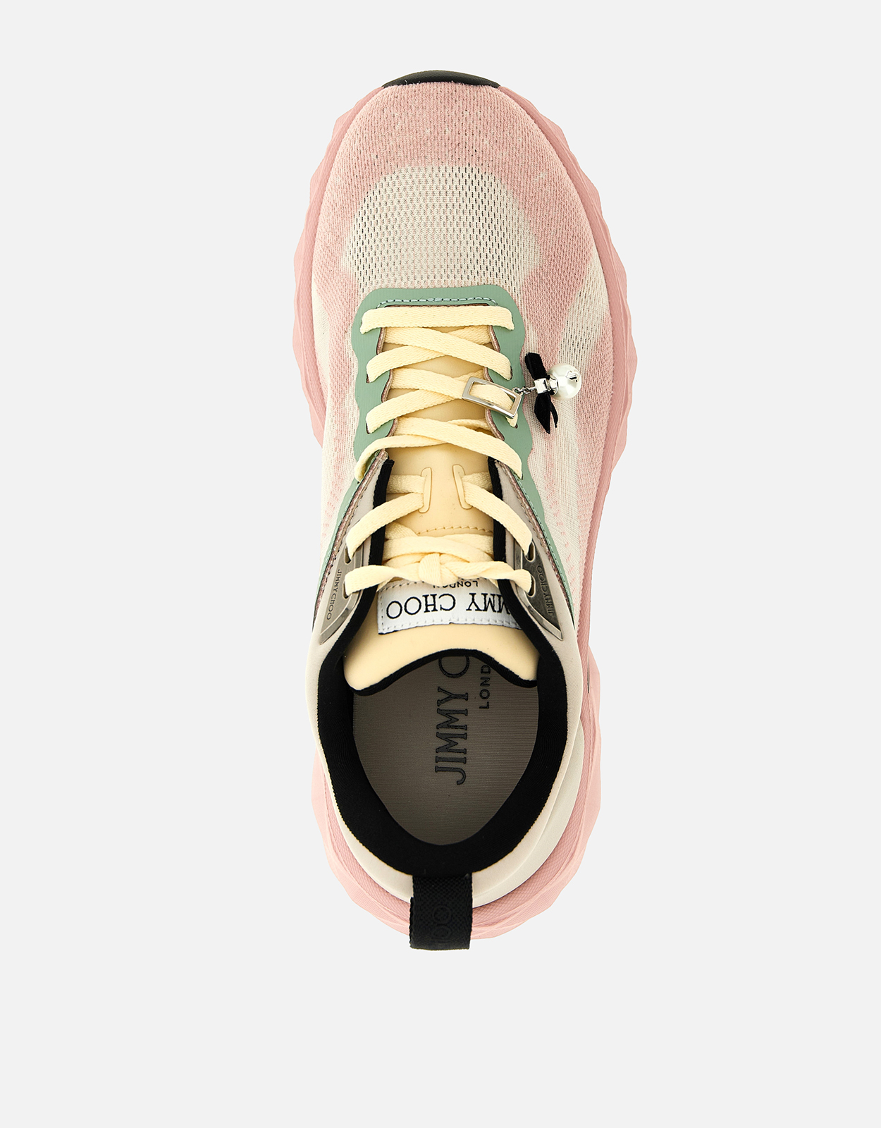 JIMMY CHOO Diamond スニーカー 23cm ナッパレザー JIMMY CHOO 'Diamond Run' ニットナッパレザースニーカー () IFCHIC.COM