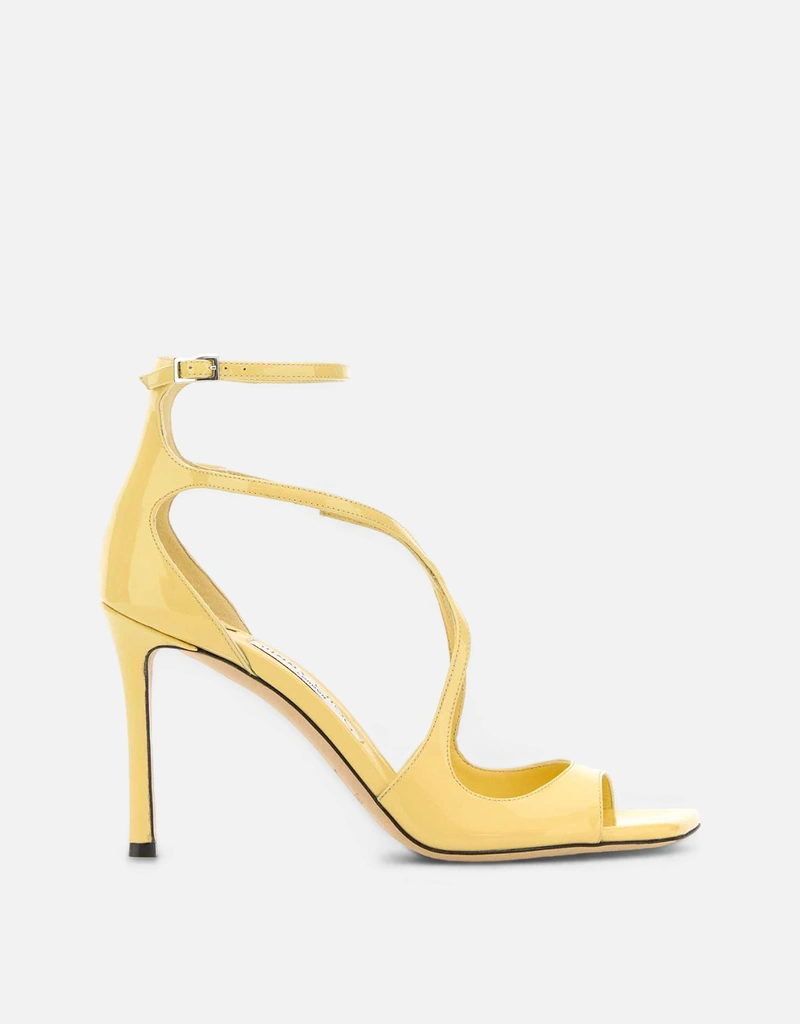 JIMMY CHOO イエローレザーAzia95サンダル () IFCHIC.COM JIMMY CHOO イエローレザーAzia95サンダル () IFCHIC.COM