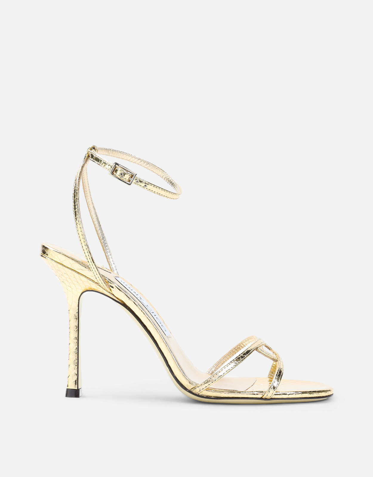 JIMMY CHOO Leo Candy Wrap Leather Sandals - IT 36