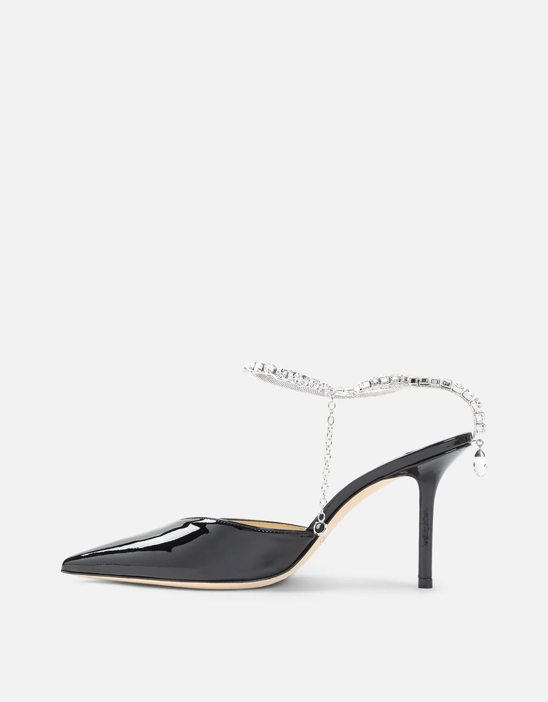 JIMMY CHOO パテントレザークリスタルパンプス (すべての新品,シューズ