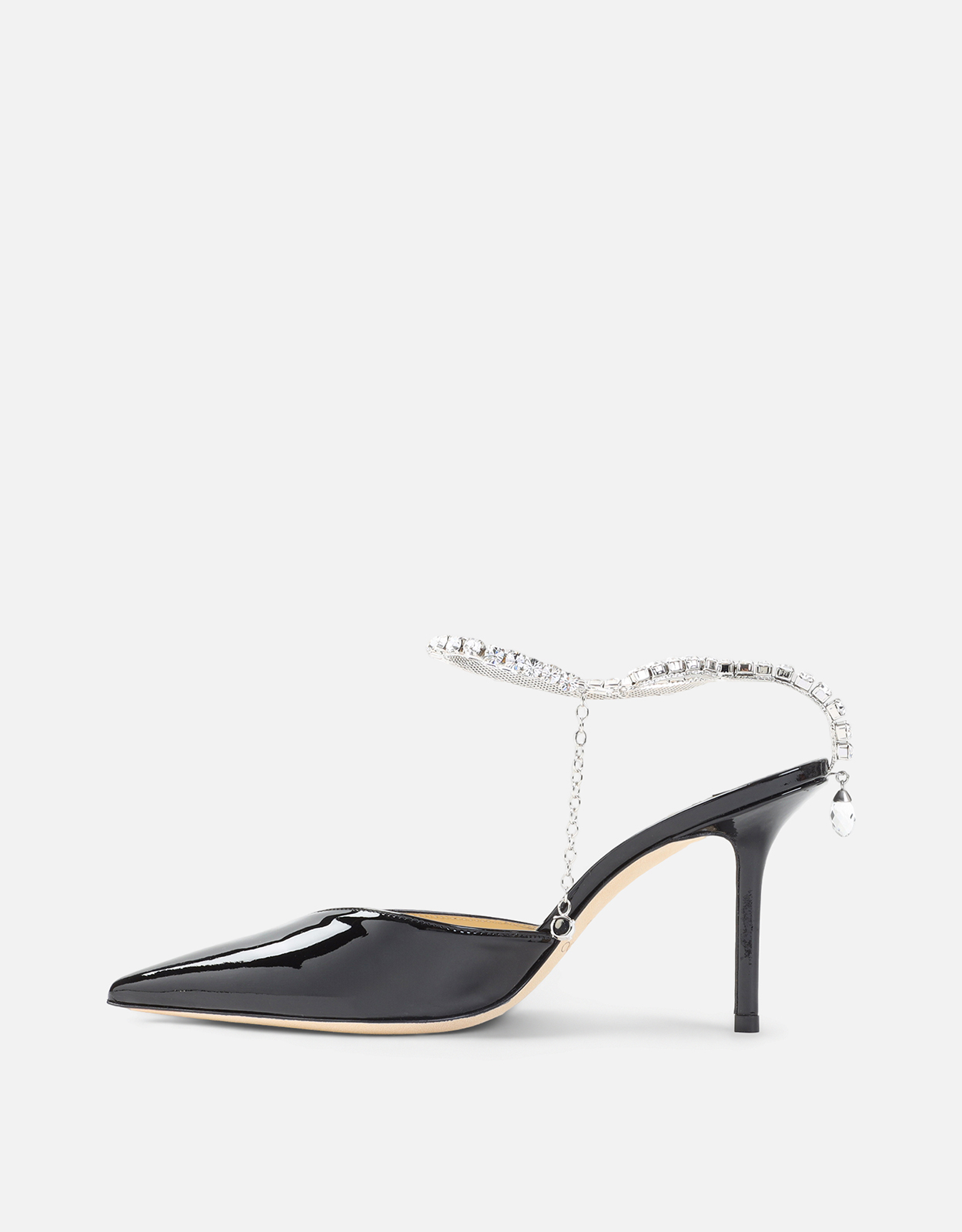 JIMMY CHOO パテントレザークリスタルパンプス (すべての新品,シューズ