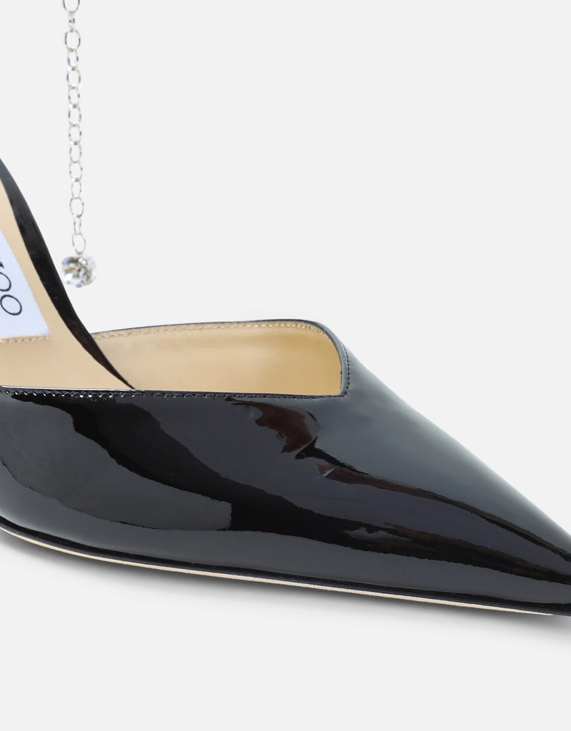 JIMMY CHOO パテントレザークリスタルパンプス (すべての新品,シューズ