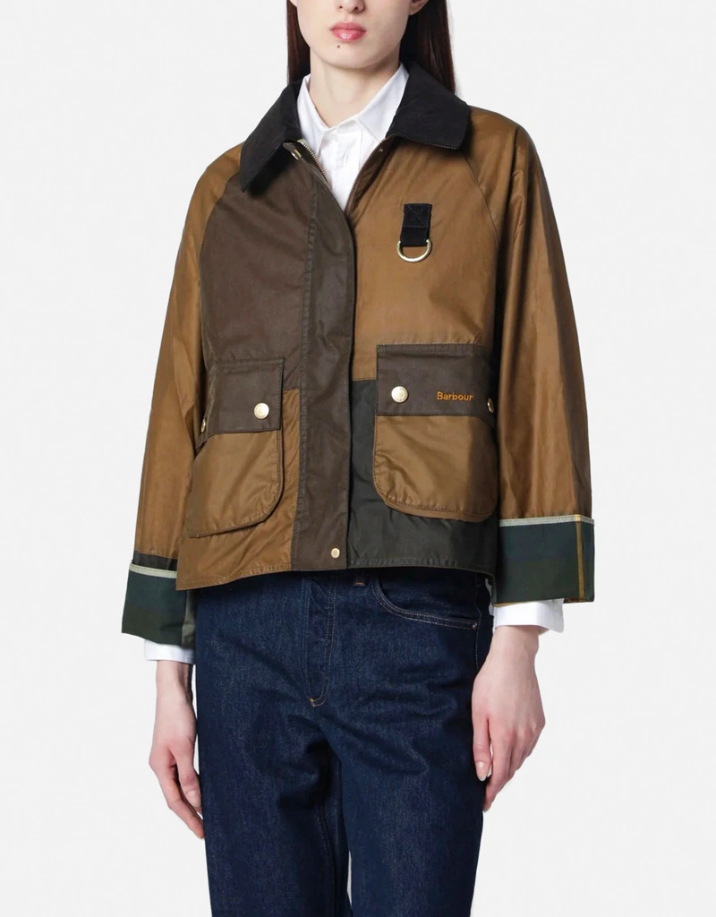 Barbour ワックスコットン サンドベージュ オリーブグリーン