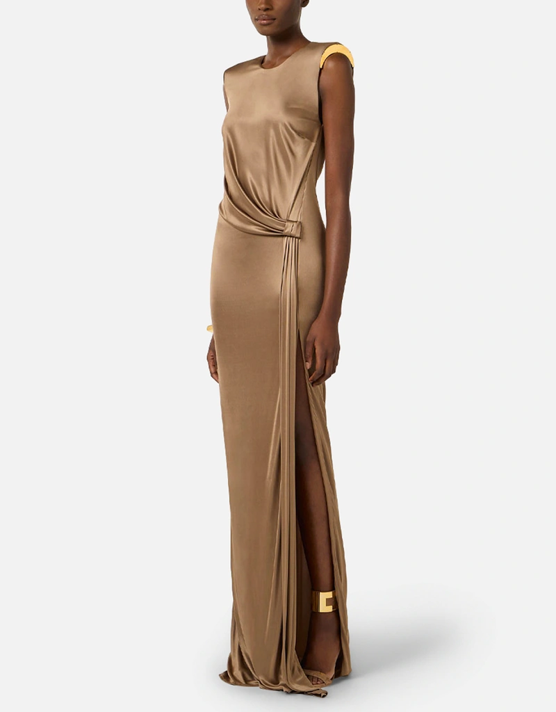 Elisabetta Franchi レッドカーペットシャイニーヴィスコーススリム