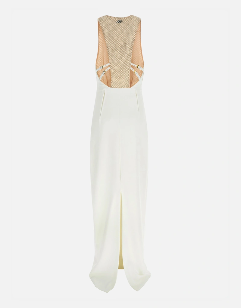 Elisabetta Franchi レッドカーペット 軽量クレープ 細身ドレス