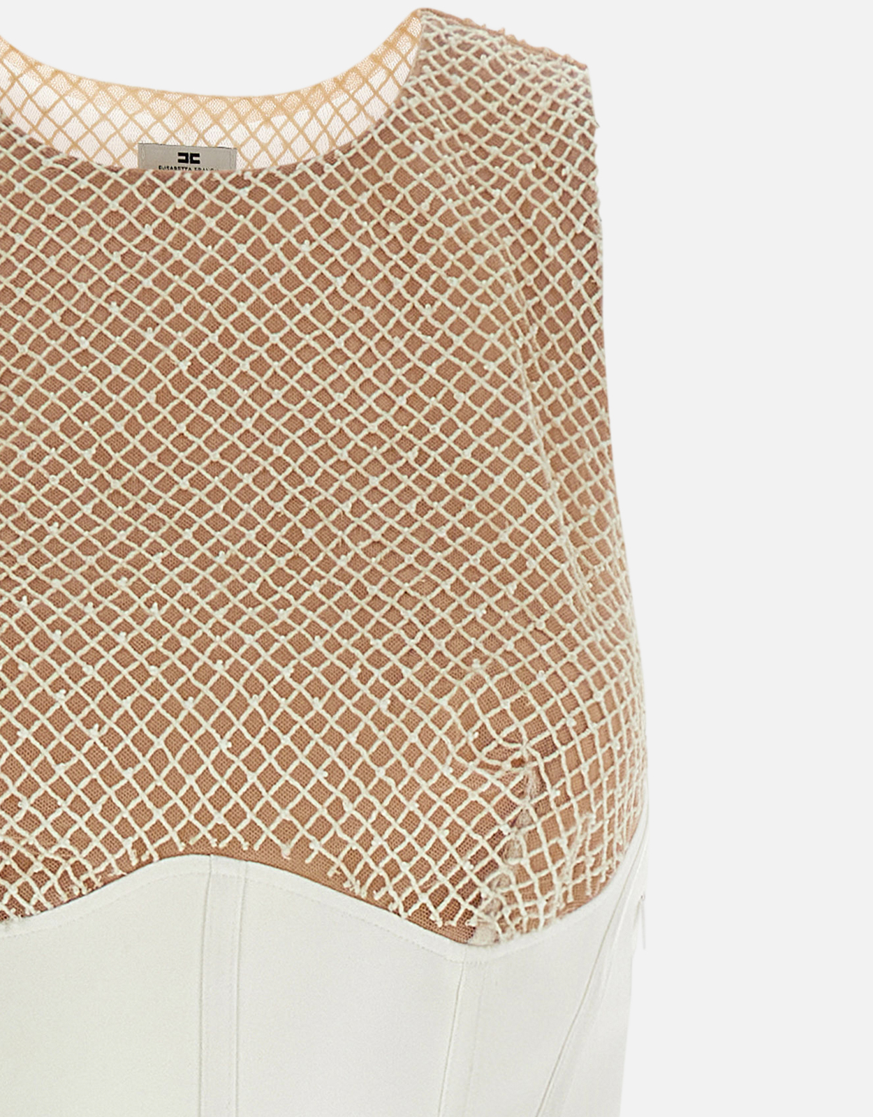 Elisabetta Franchi レッドカーペット 軽量クレープ 細身ドレス