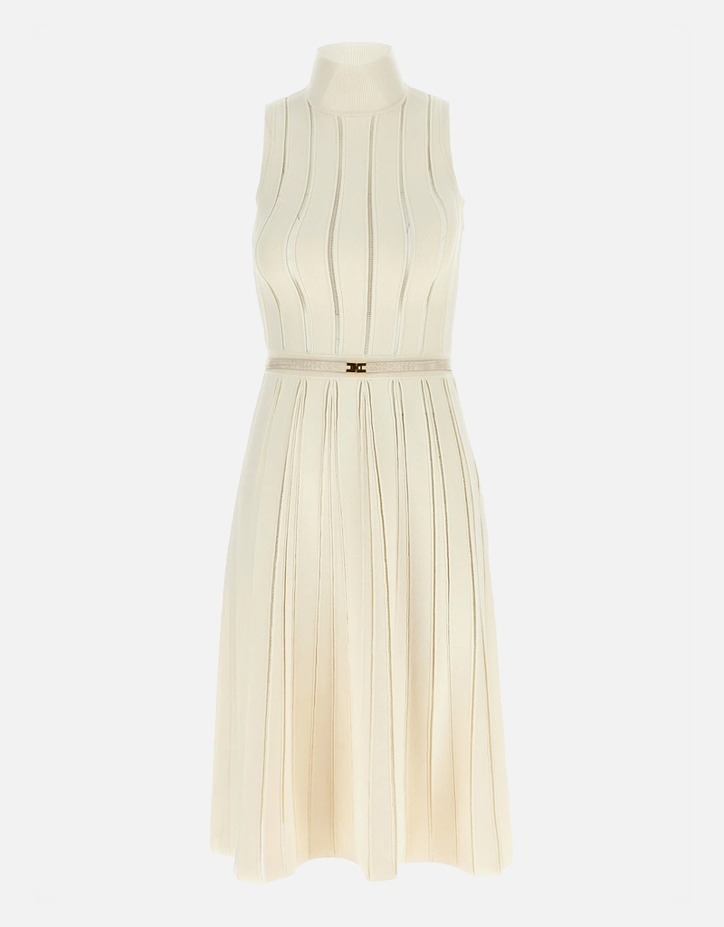 elisabetta franchi beige dress Elisabetta Franchi