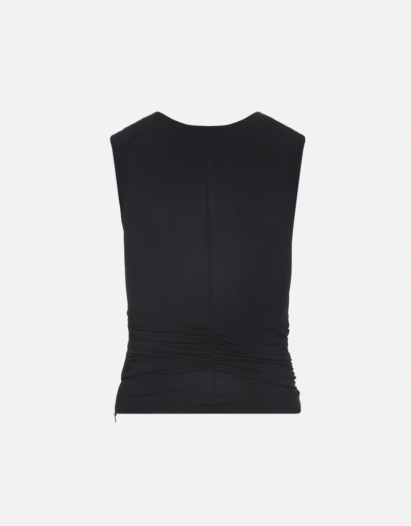Elisabetta Franchi ジュエルディテール付きジャージートップス