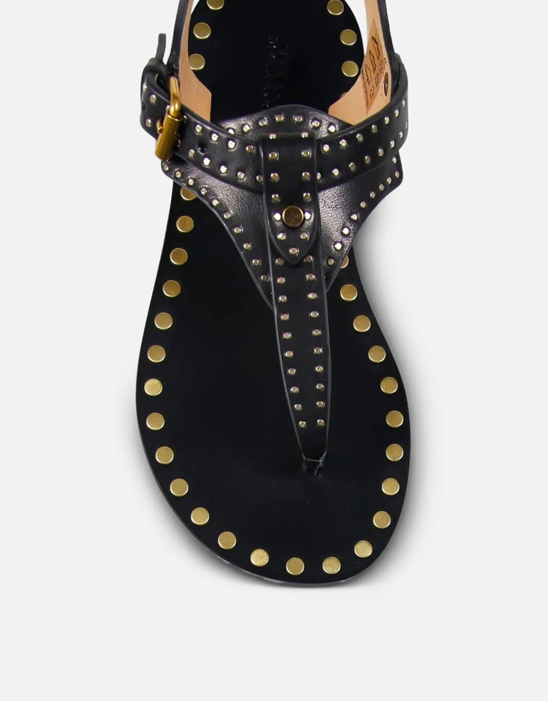 Isabel Marant スタッズ付きフラットカーフレザーサンダル (すべての