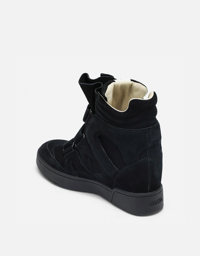 Isabel Marant ハイカットスエードカーフレザーウェッジスニーカー