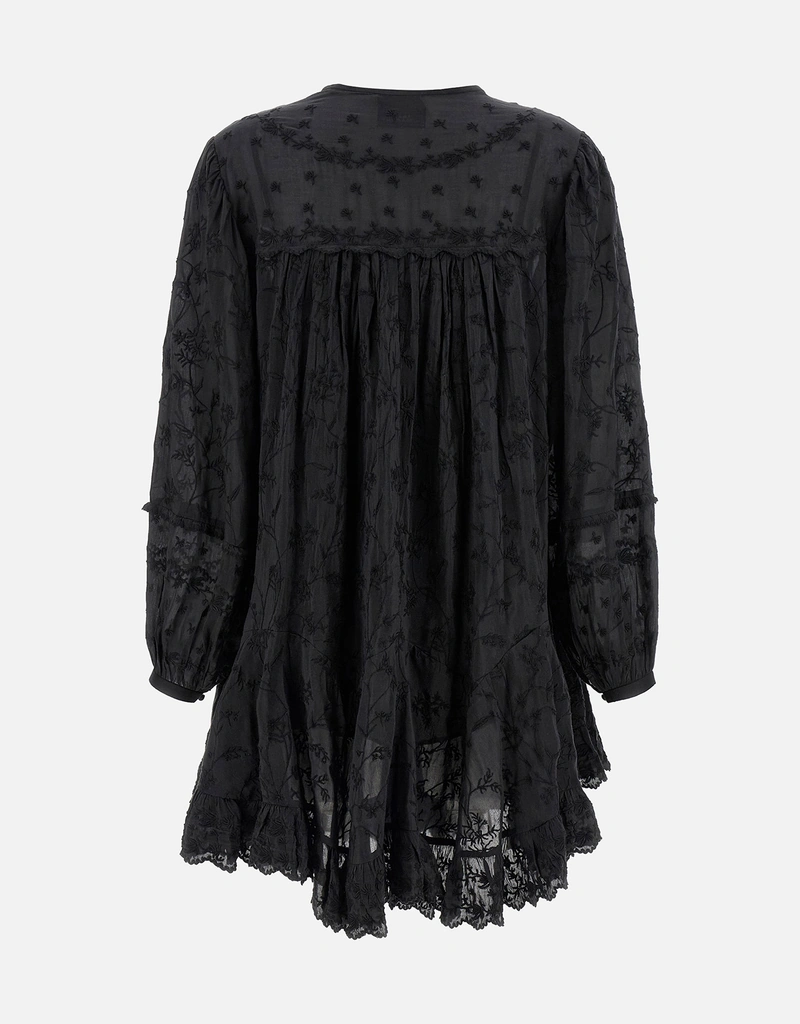 isabel marant embroidered dress Siana Dress, Black | Isabel Marant Étoile main image 1