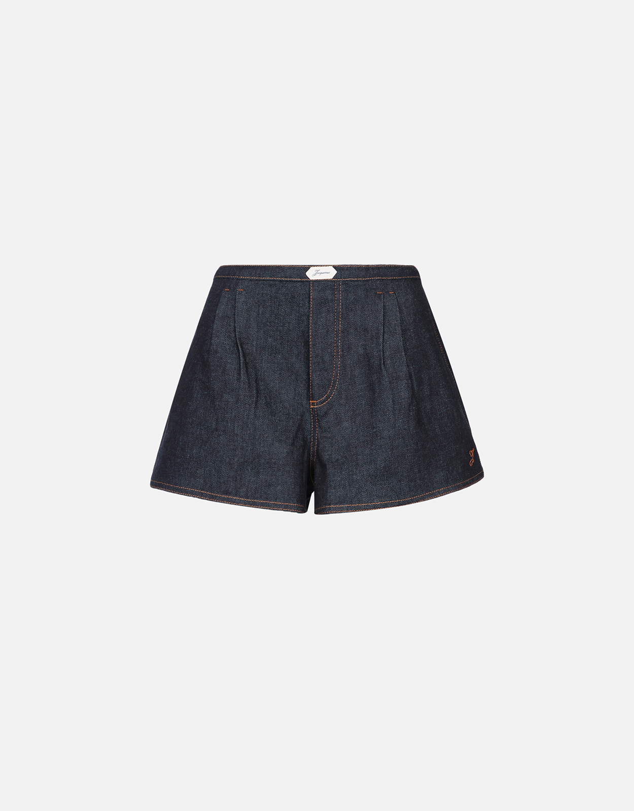 JACQUEMUS Jacquemus Amelo Cotton Cashmere Stretch Denim Mid Rise Shorts - IT 34　Jacquemus Amelo コットン カシミア ストレッチ デニム ミッドライズ ショーツ - 