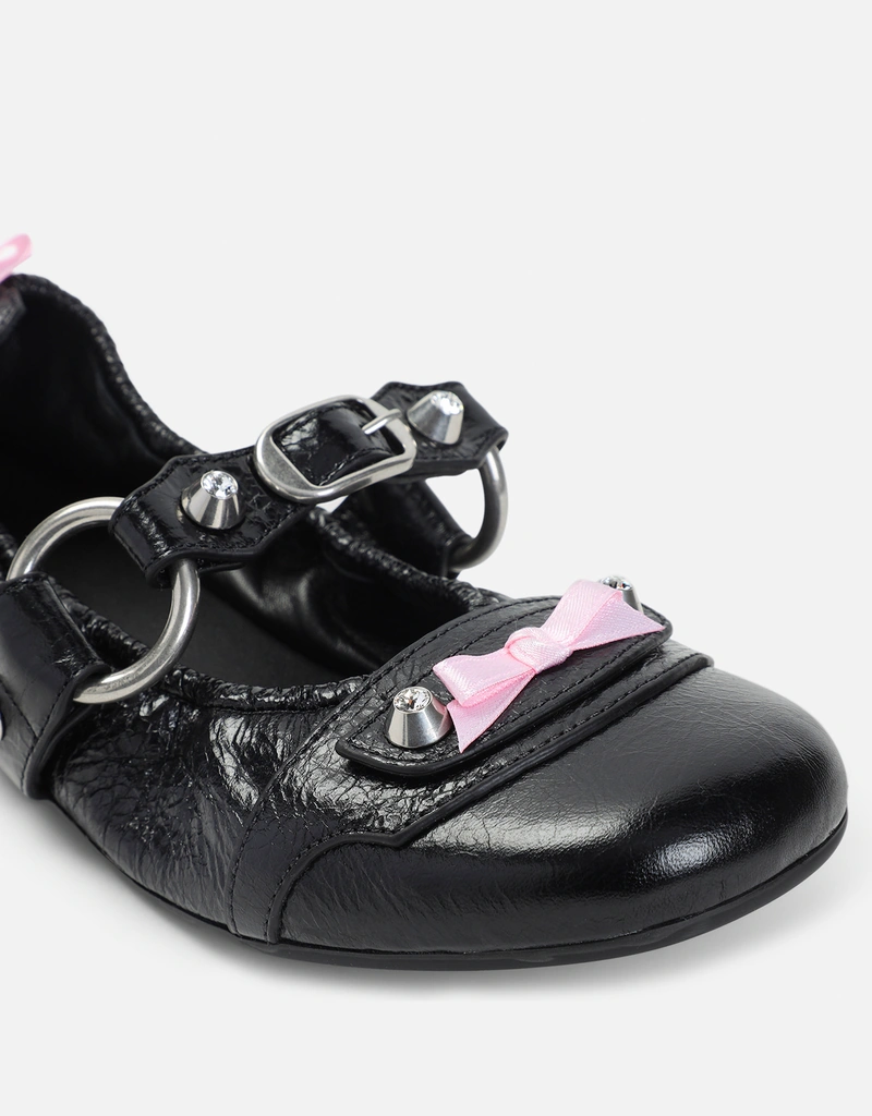 Balenciaga シティフラットラムレザーサンダル (すべての新品,シューズ