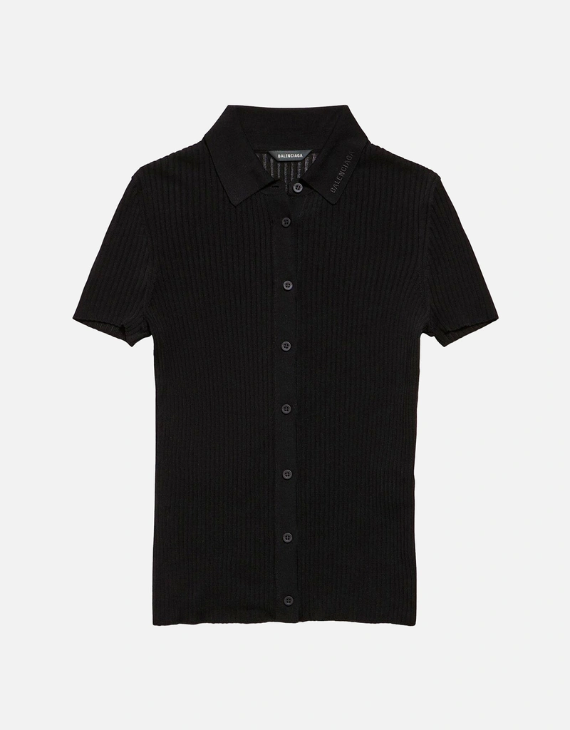 Balenciaga 半袖ニットポロシャツ (すべての新品) IFCHIC.COM
