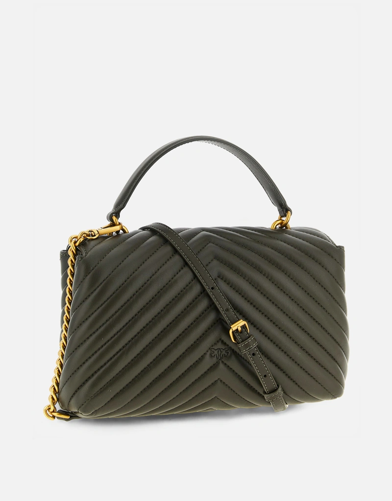 Pinko Medium Handbag Nappa Leather Chevron Love Bag Puff () IFCHIC.COM