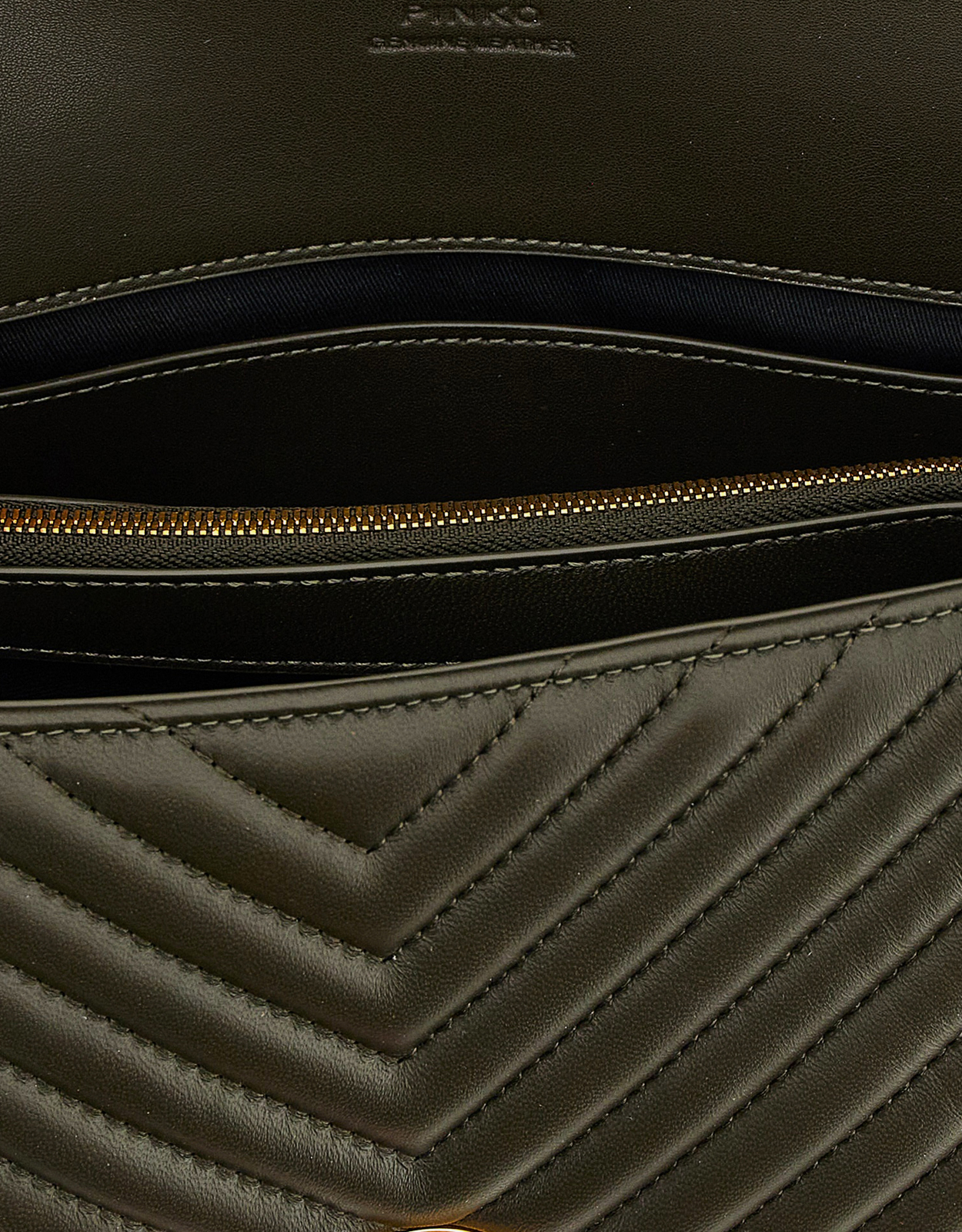 Pinko Medium Handbag Nappa Leather Chevron Love Bag Puff () IFCHIC.COM