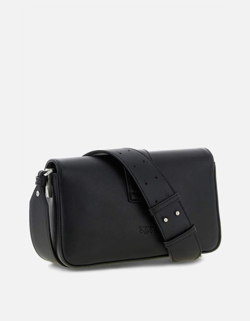 PINKO ブラック ショルダーバッグ Pinko Soft Leather Shoulder Bag Mini Love Bag () IFCHIC.COM