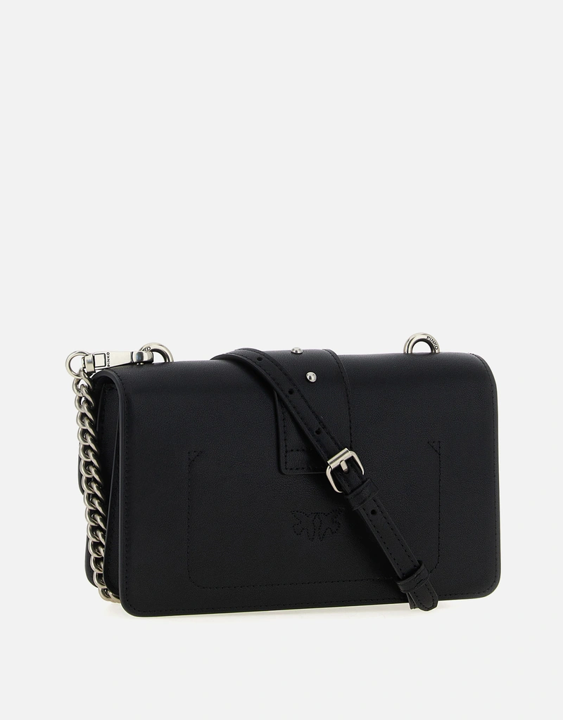 PINKO ブラック ショルダーバッグ Pinko ラブバッグワン 小型レザーショルダーバッグ () IFCHIC.COM