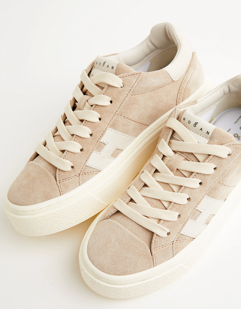 HOGAN　ホーガン　スニーカー　スエード　ベージュ　サイズ37(24cm相当) 女性 Sneakers ホーガン インタラクティブ スニーカー